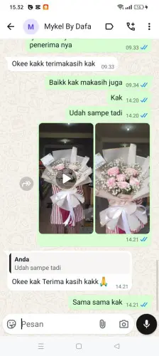 Testimonial Buket Bunga panyadap
