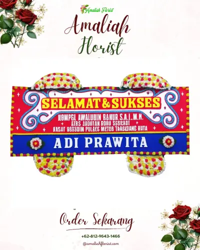 Karangan Bunga Ucapan Selamat panyadap